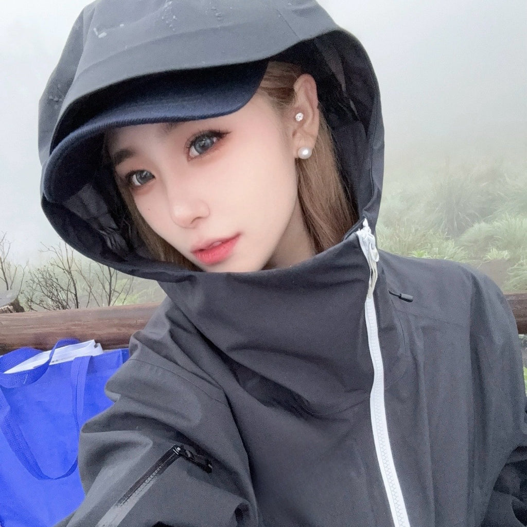 Unisex Waterproof Windproof Anti-Wrinkle Hardshell Jacket All-Weather Easy Care