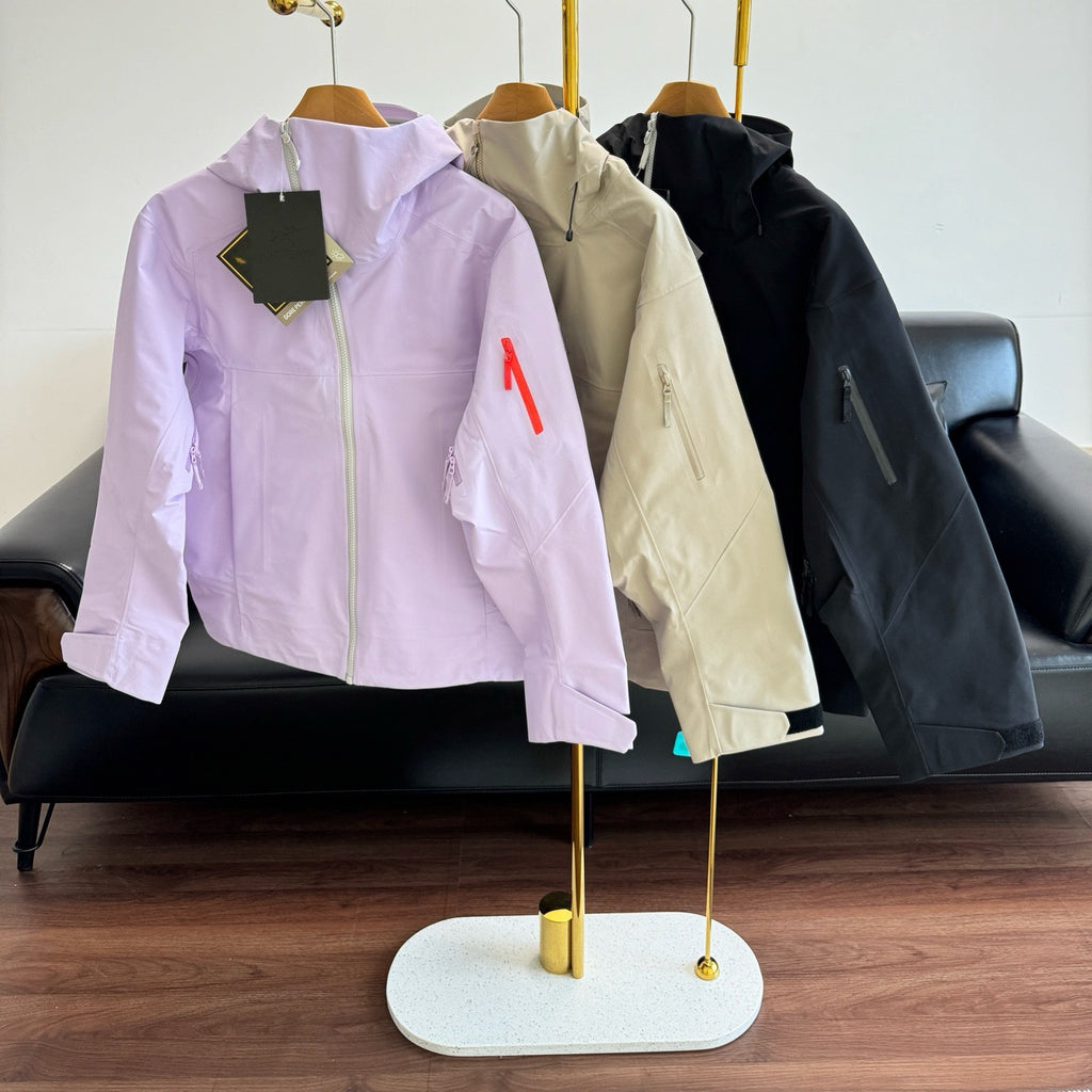 Unisex Waterproof Windproof Anti-Wrinkle Hardshell Jacket All-Weather Easy Care