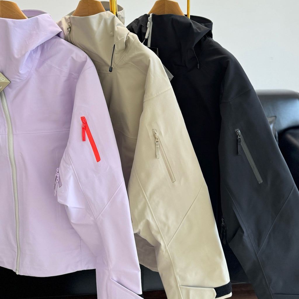 Unisex Waterproof Windproof Anti-Wrinkle Hardshell Jacket All-Weather Easy Care