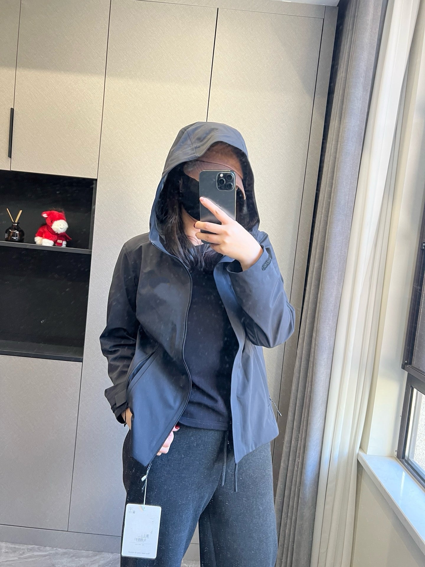 Women's Waterproof Softshell Jacket - Professional Windproof Hooded Windbreaker - Full Taped Seams &amp; 3D Logo Techwear Shell - Breathable Spring Outdoor Coat