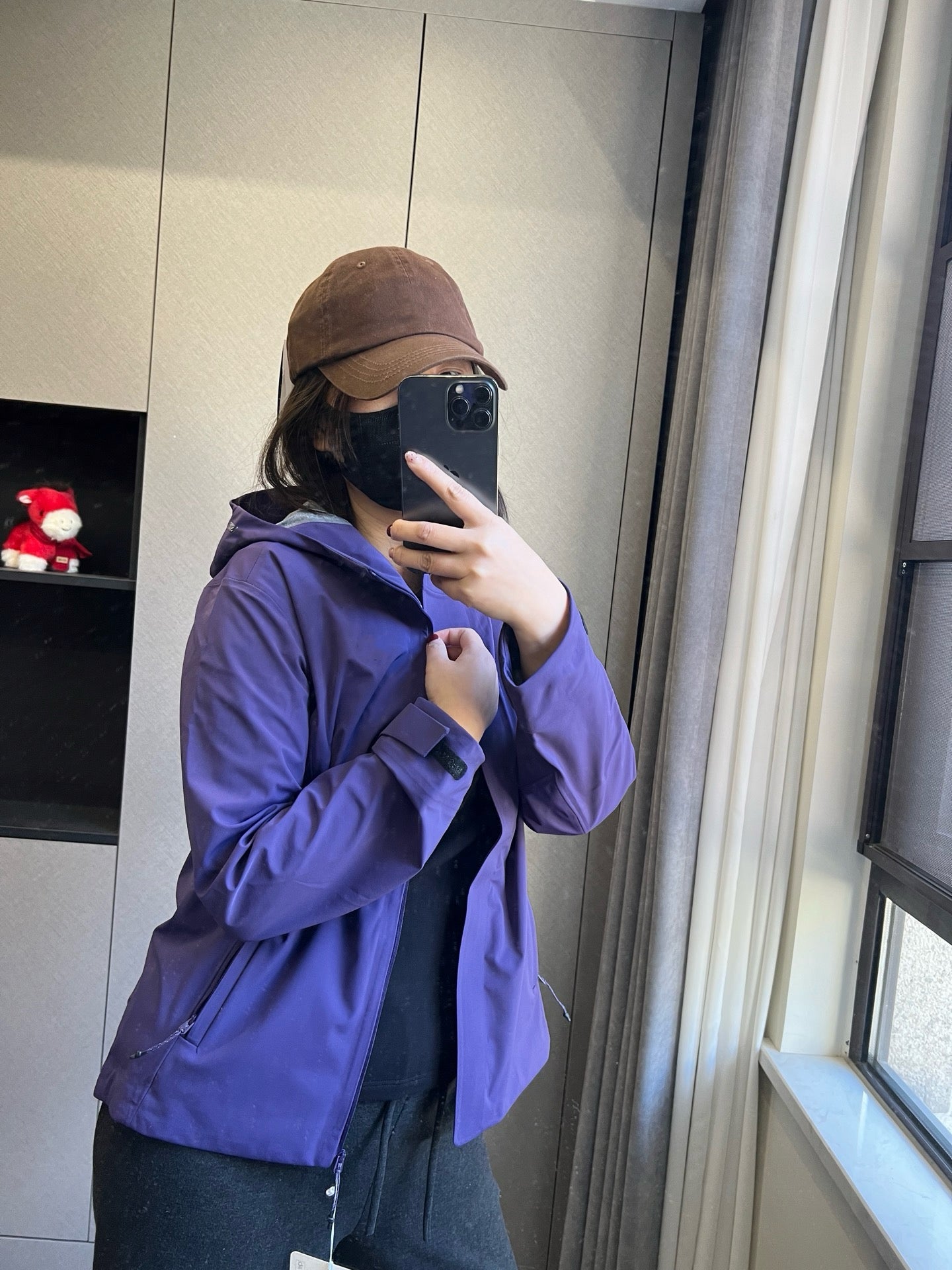 Women's Waterproof Softshell Jacket - Professional Windproof Hooded Windbreaker - Full Taped Seams &amp; 3D Logo Techwear Shell - Breathable Spring Outdoor Coat