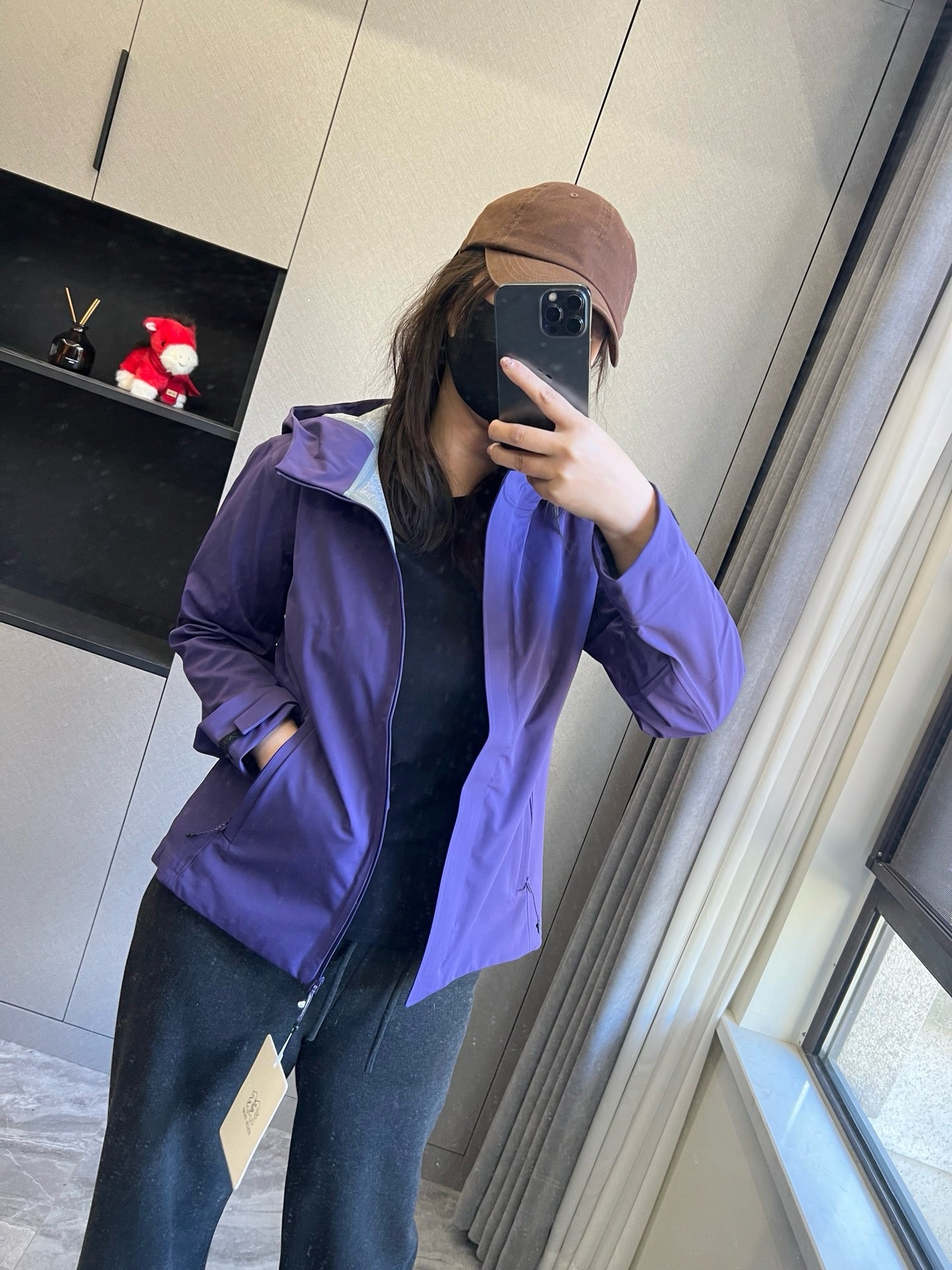 Women's Waterproof Softshell Jacket - Professional Windproof Hooded Windbreaker - Full Taped Seams &amp; 3D Logo Techwear Shell - Breathable Spring Outdoor Coat