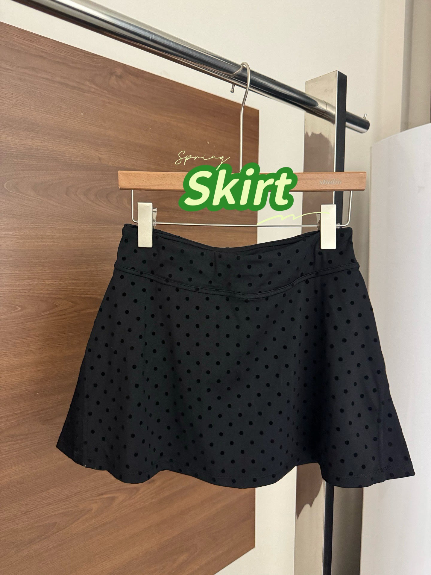 Women's Fitted Yoga Jacket Leggings Tank Top Flared Pants Skirt  Hooded JacketBlack Polka Dot Stretchy Breathable Activewear