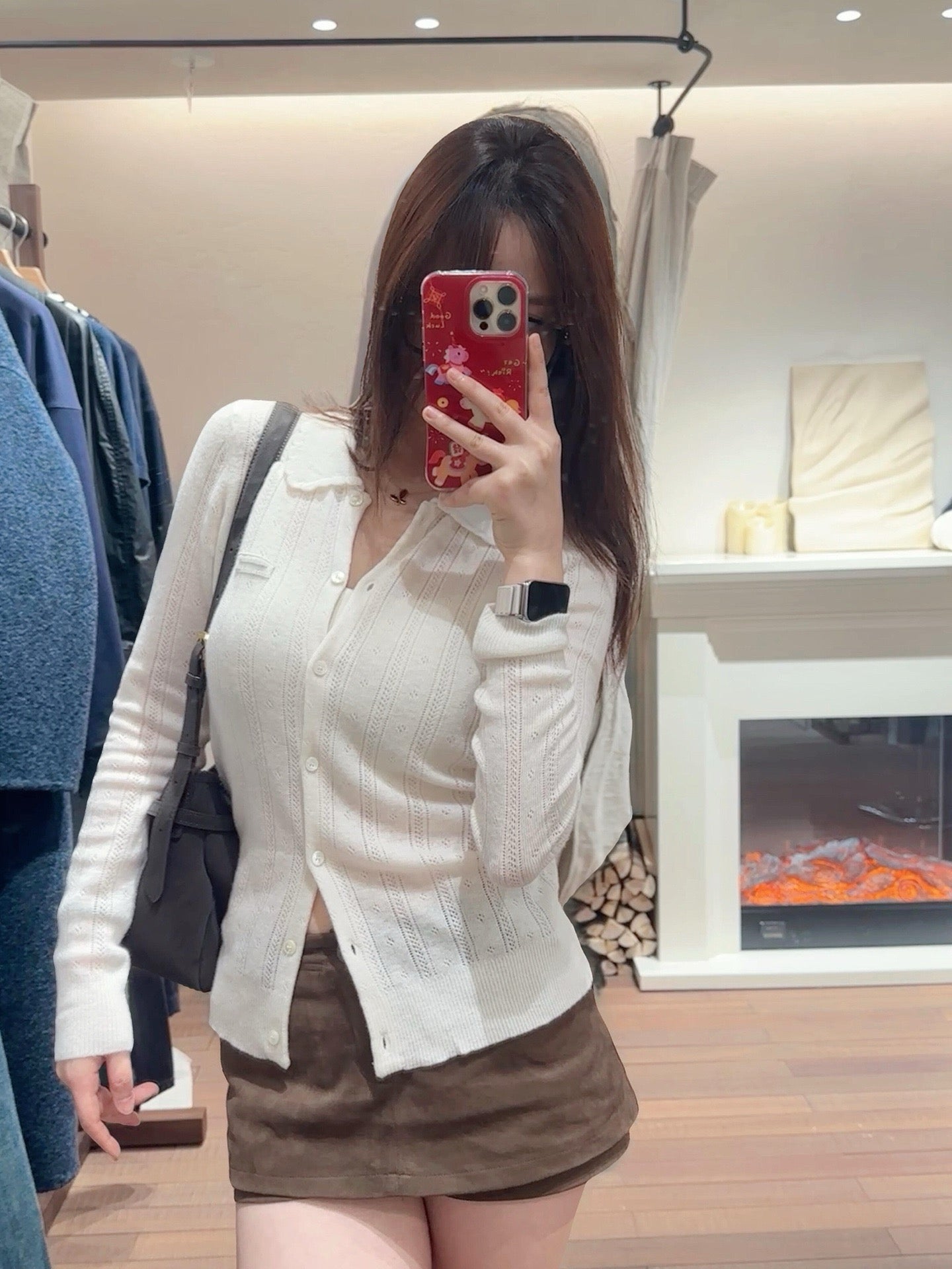 Style French Preppy Knit Collection: Pointelle Knit Cardigan, Polo Tee, Ribbed Tank &amp; Cami Dress - Elegant Summer Capsule Wardrobe - High Elasticity Chic Outfits