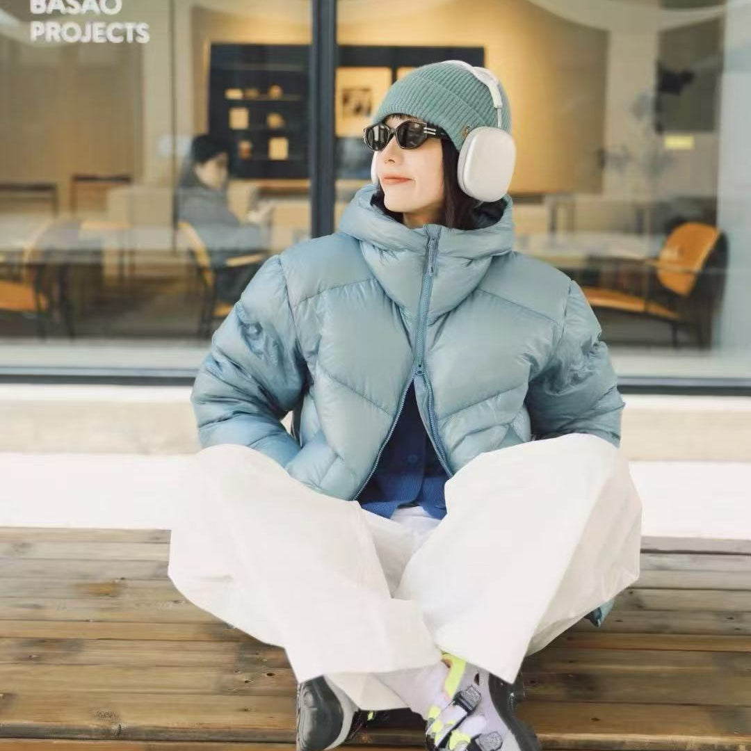 Hooded 1000 Fill Power Water-Repellent Goose Down Lightweight Insulated Outdoor Jacket for Men and Women Unisex Warm  Water-proof with Pocket 1000FP