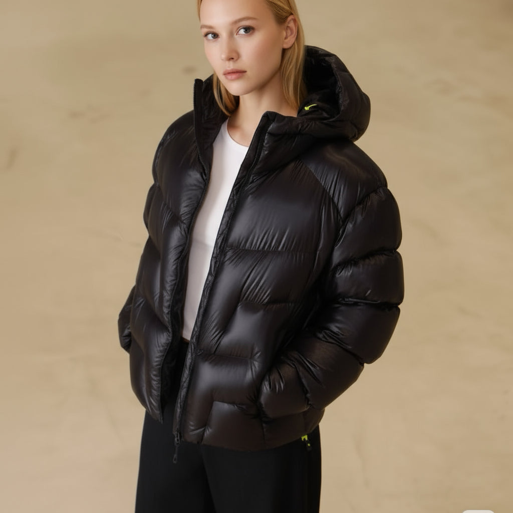 Hooded 1000 Fill Power Water-Repellent Goose Down Lightweight Insulated Outdoor Jacket for Men and Women Unisex Warm  Water-proof with Pocket 1000FP