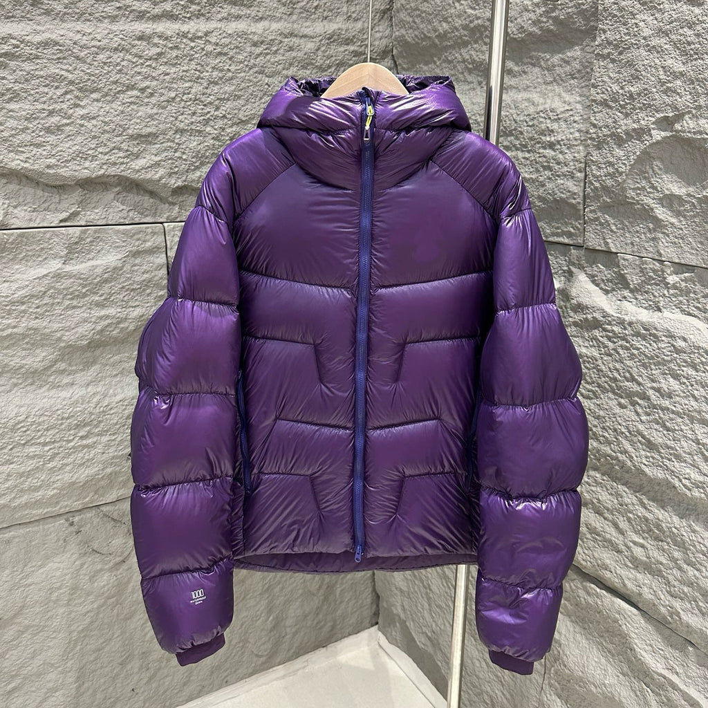 Hooded 1000 Fill Power Water-Repellent Goose Down Lightweight Insulated Outdoor Jacket for Men and Women Unisex Warm  Water-proof with Pocket 1000FP