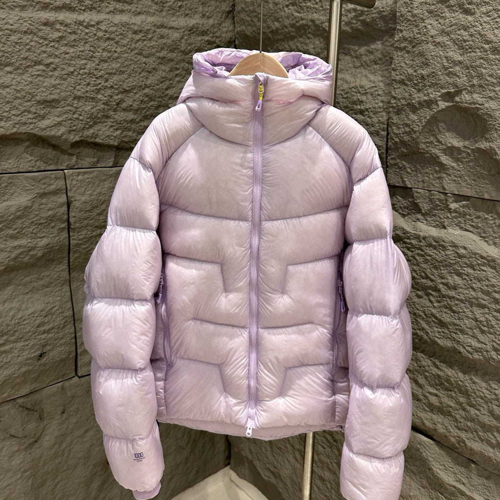 Hooded 1000 Fill Power Water-Repellent Goose Down Lightweight Insulated Outdoor Jacket for Men and Women Unisex Warm  Water-proof with Pocket 1000FP