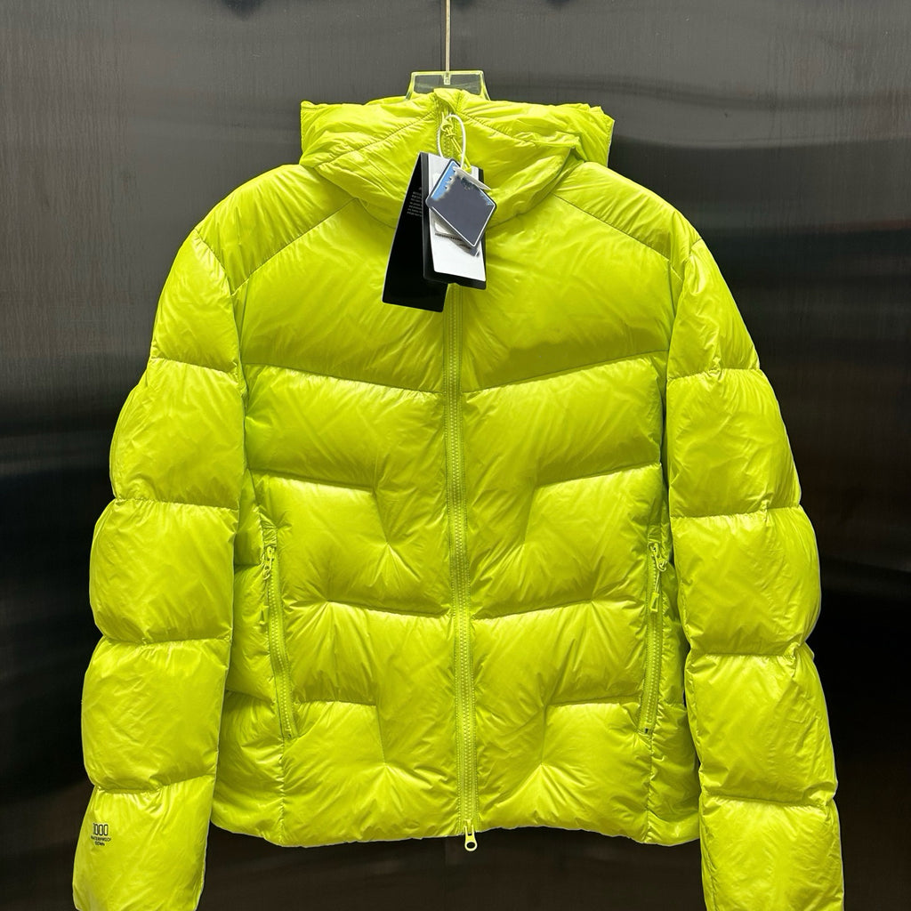 Hooded 1000 Fill Power Water-Repellent Goose Down Lightweight Insulated Outdoor Jacket for Men and Women Unisex Warm  Water-proof with Pocket 1000FP