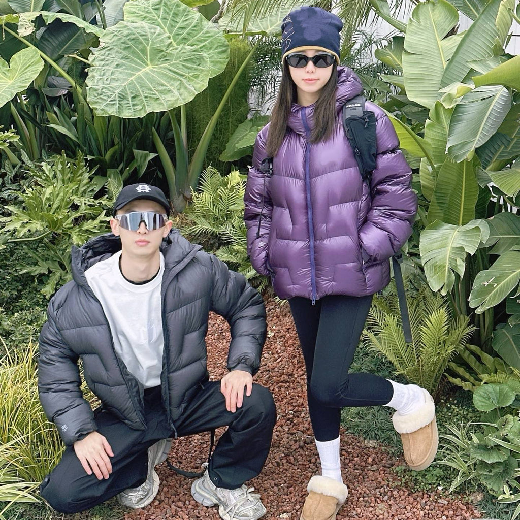 Hooded 1000 Fill Power Water-Repellent Goose Down Lightweight Insulated Outdoor Jacket for Men and Women Unisex Warm  Water-proof with Pocket 1000FP