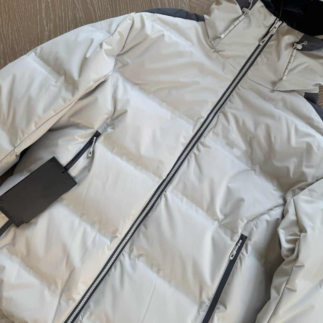 Flix and Ponyo Men's/Women's Waterproof Hooded Duck Down Puffer Jacket for Winter Outdoor Sports Unisex