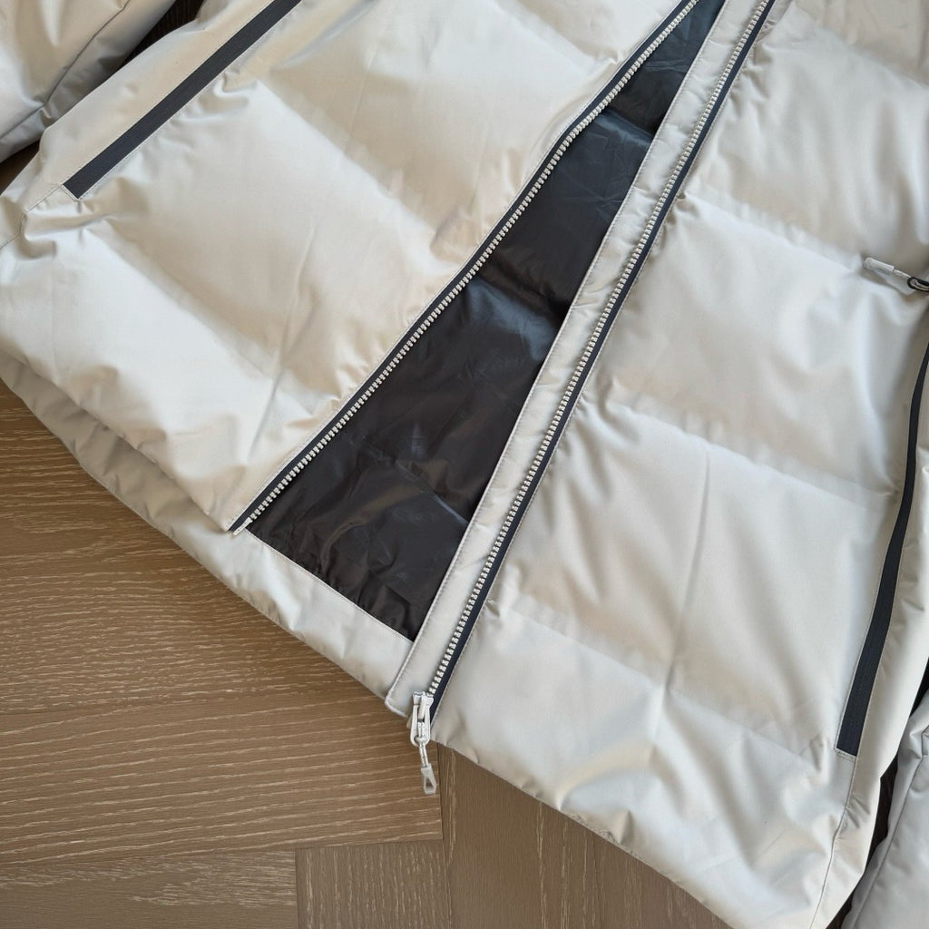 Flix and Ponyo Men's/Women's Waterproof Hooded Duck Down Puffer Jacket for Winter Outdoor Sports Unisex