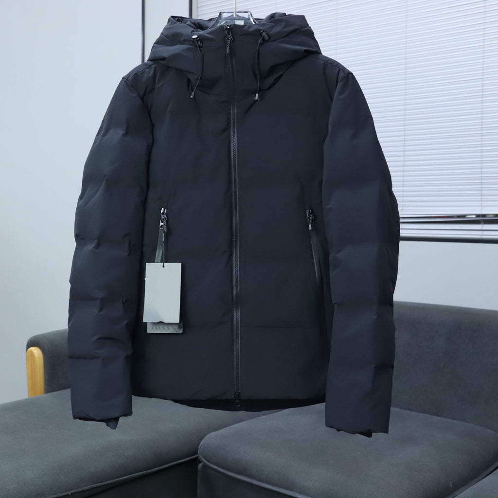 Flix and Ponyo Men's/Women's Waterproof Hooded Duck Down Puffer Jacket for Winter Outdoor Sports Unisex