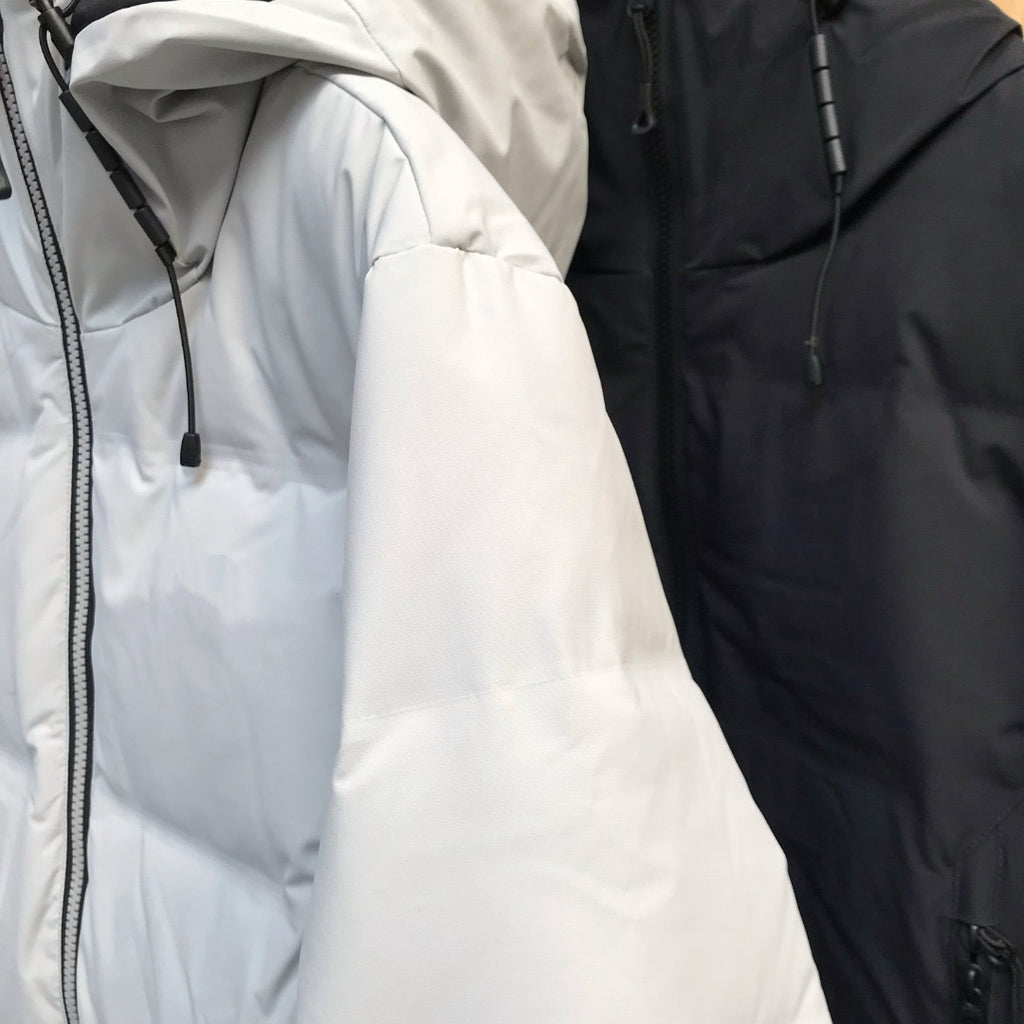 Flix and Ponyo Men's/Women's Waterproof Hooded Duck Down Puffer Jacket for Winter Outdoor Sports Unisex