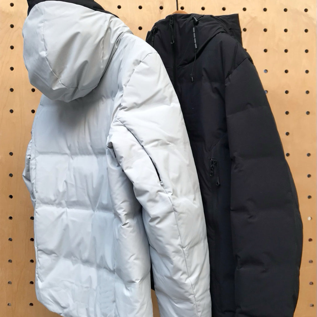 Flix and Ponyo Men's/Women's Waterproof Hooded Duck Down Puffer Jacket for Winter Outdoor Sports Unisex