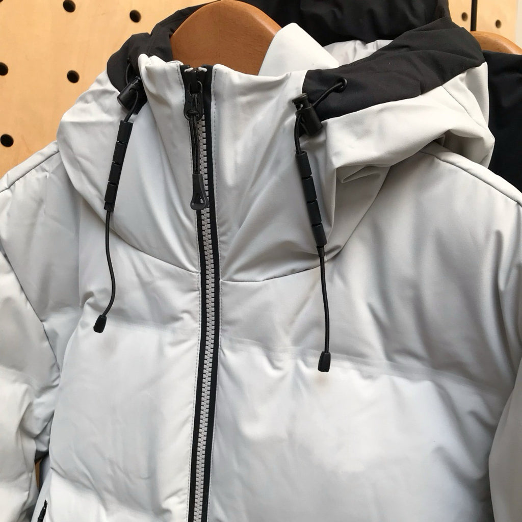 Flix and Ponyo Men's/Women's Waterproof Hooded Duck Down Puffer Jacket for Winter Outdoor Sports Unisex