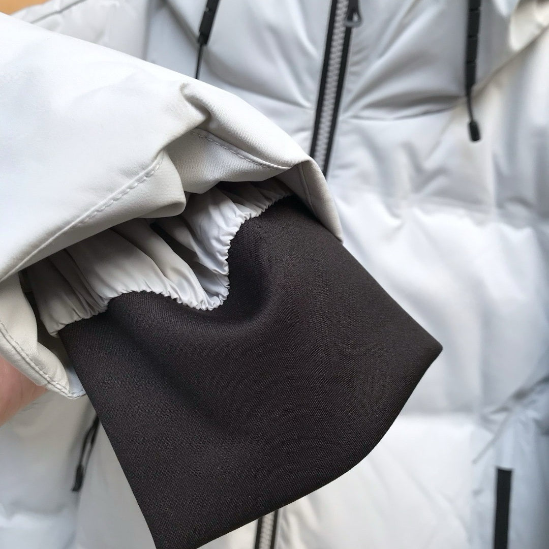 Flix and Ponyo Men's/Women's Waterproof Hooded Duck Down Puffer Jacket for Winter Outdoor Sports Unisex