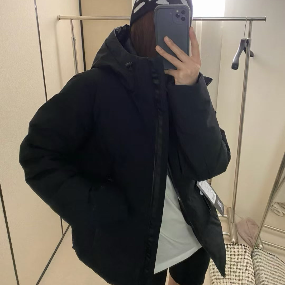 Flix and Ponyo Men's/Women's Waterproof Hooded Duck Down Puffer Jacket for Winter Outdoor Sports Unisex