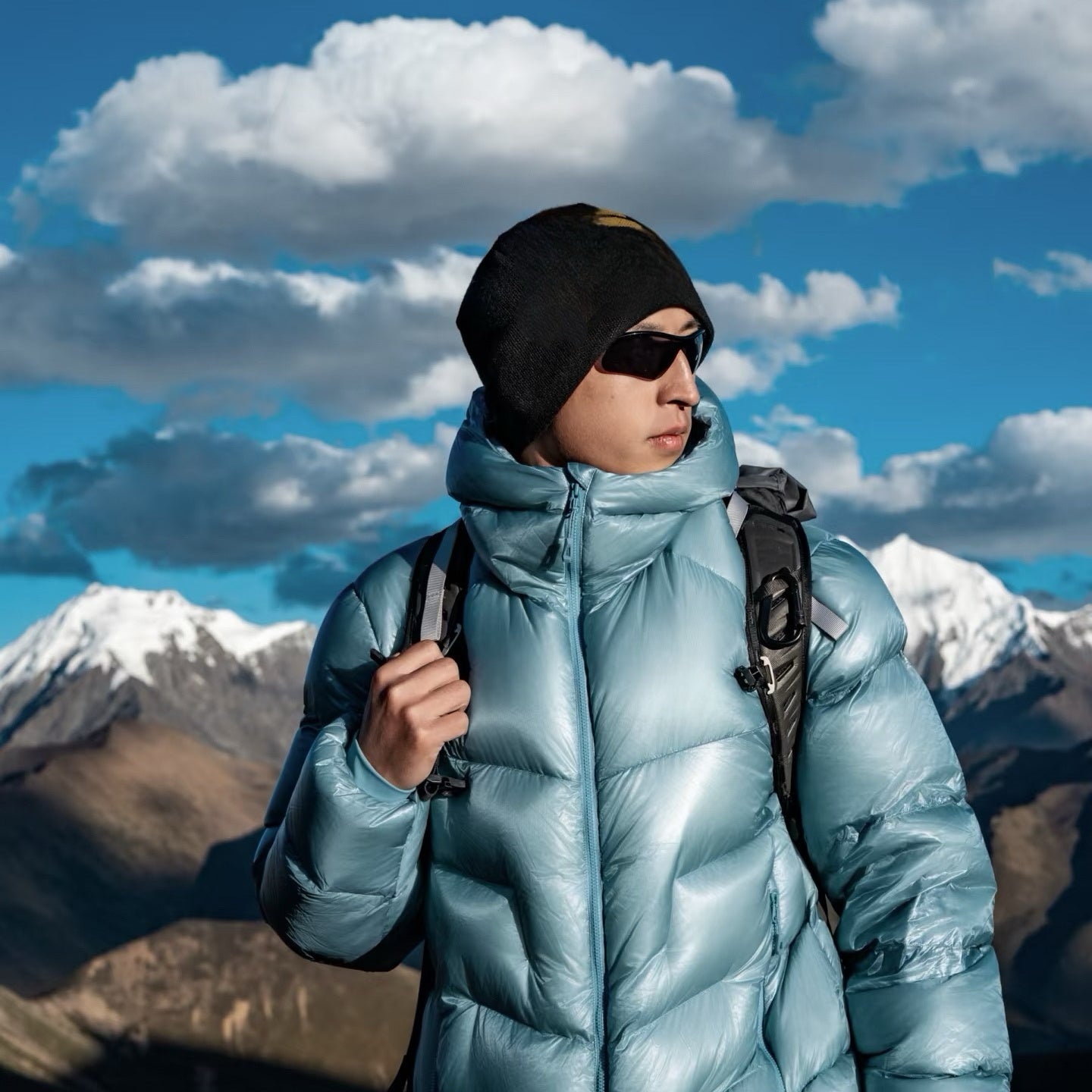 Hooded 1000 Fill Power Water-Repellent Goose Down Lightweight Insulated Outdoor Jacket for Men and Women Unisex Warm  Water-proof with Pocket 1000FP