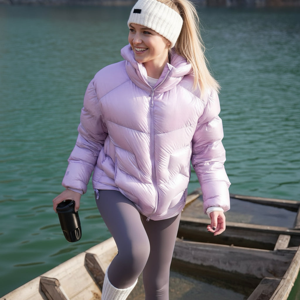 Hooded 1000 Fill Power Water-Repellent Goose Down Lightweight Insulated Outdoor Jacket for Men and Women Unisex Warm  Water-proof with Pocket 1000FP