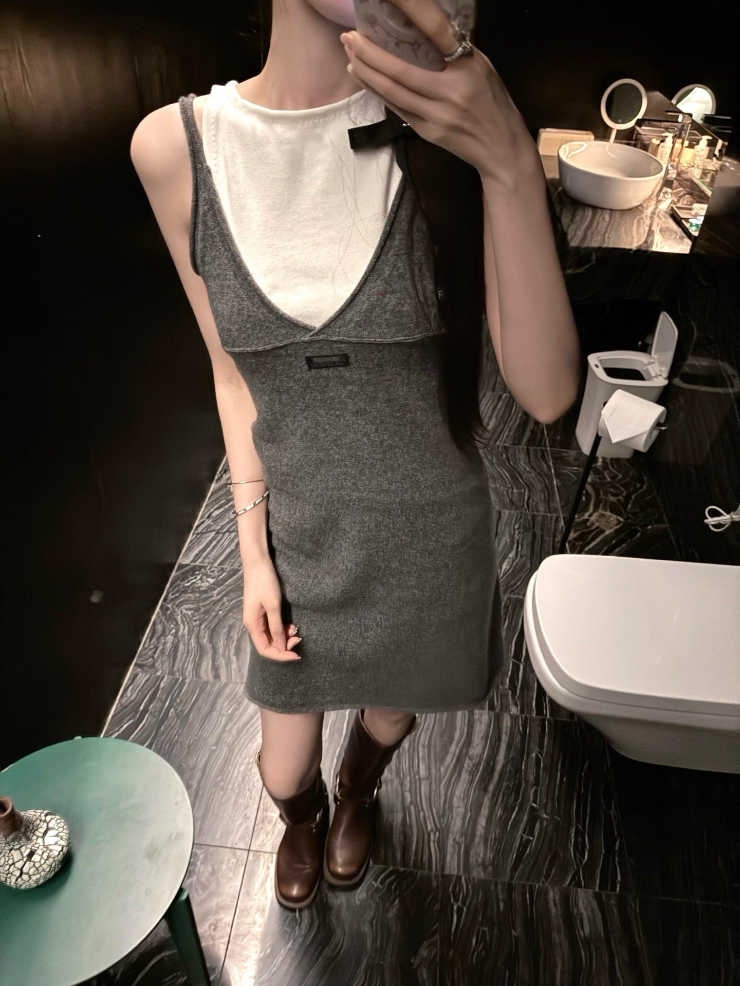 Style French Preppy Knit Collection: Pointelle Knit Cardigan, Polo Tee, Ribbed Tank &amp; Cami Dress - Elegant Summer Capsule Wardrobe - High Elasticity Chic Outfits