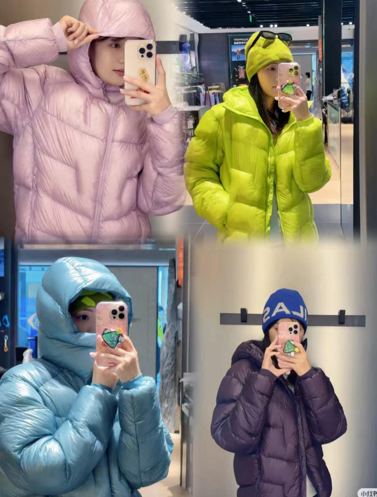 Hooded Duck Down Jacket Unisex Outdoor Warm  Water-proof Woman Man with Pocket