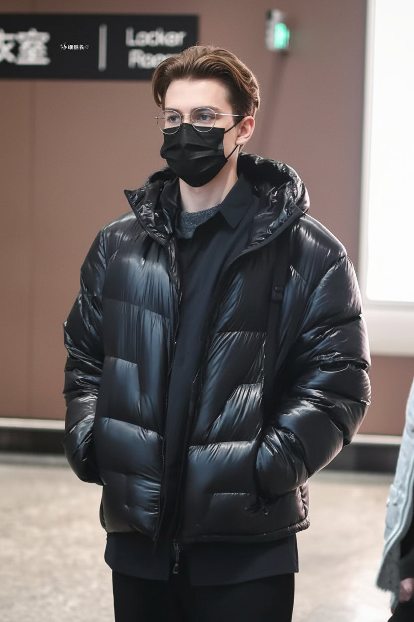 Hooded 1000 Fill Power Water-Repellent Goose Down Lightweight Insulated Outdoor Jacket for Men and Women Unisex Warm  Water-proof with Pocket 1000FP