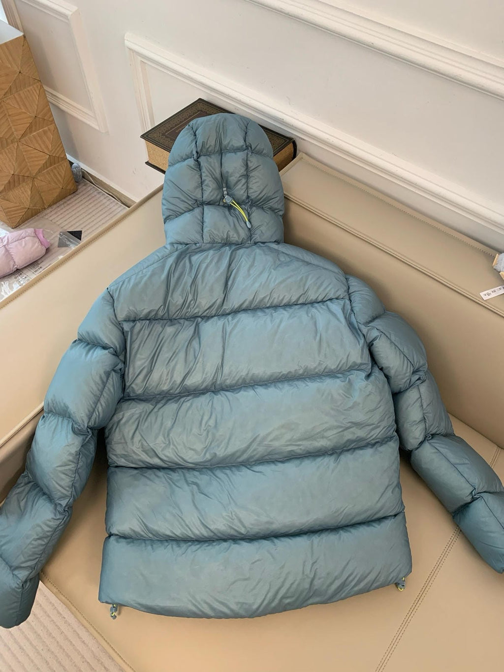 Hooded Duck Down Jacket Unisex Outdoor Warm  Water-proof Woman Man with Pocket