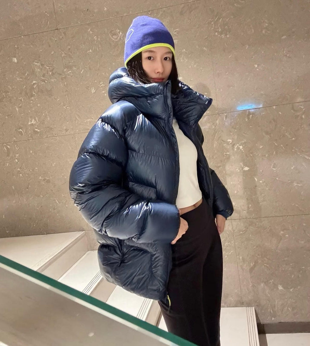 Hooded 1000 Fill Power Water-Repellent Goose Down Lightweight Insulated Outdoor Jacket for Men and Women Unisex Warm  Water-proof with Pocket 1000FP