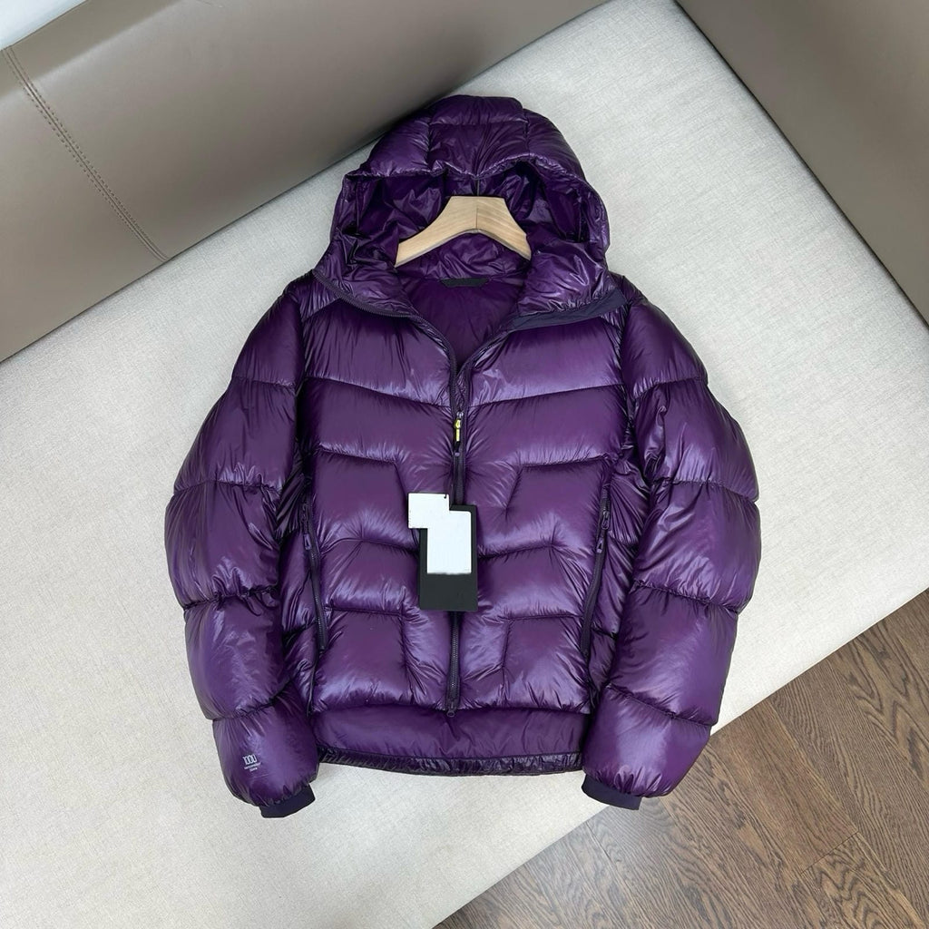 Hooded Duck Down Jacket Unisex Outdoor Warm  Water-proof Woman Man with Pocket