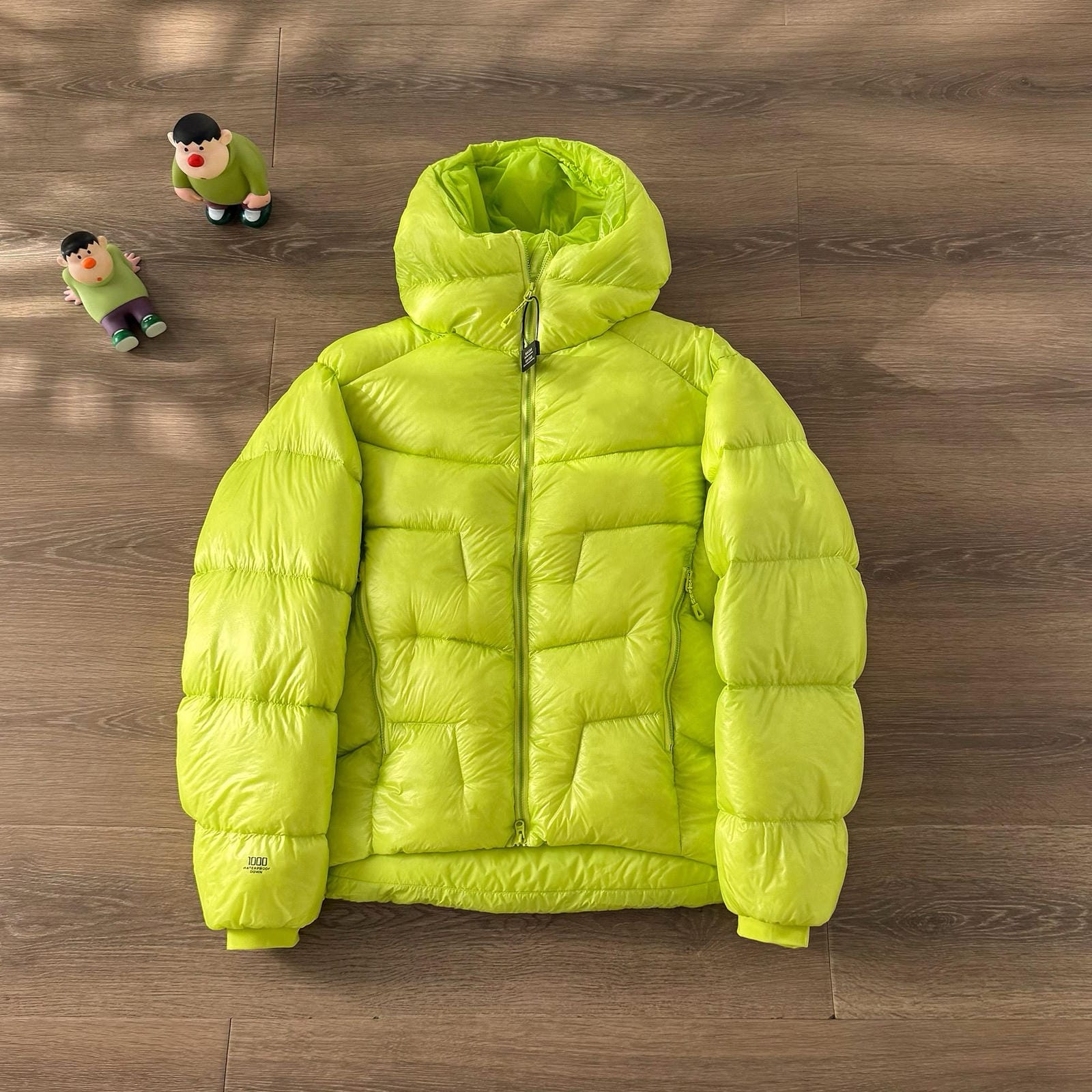 Hooded Duck Down Jacket Unisex Outdoor Warm  Water-proof Woman Man with Pocket