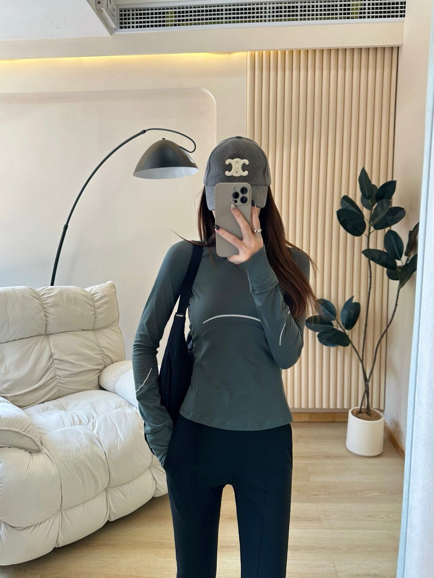 Quick-Dry Breathable Fitness Reflective strip long sleeve T Shirt Quick-Dry Breathable Fitness Round Neck Slim Fit Yoga Top Slimming Shirt