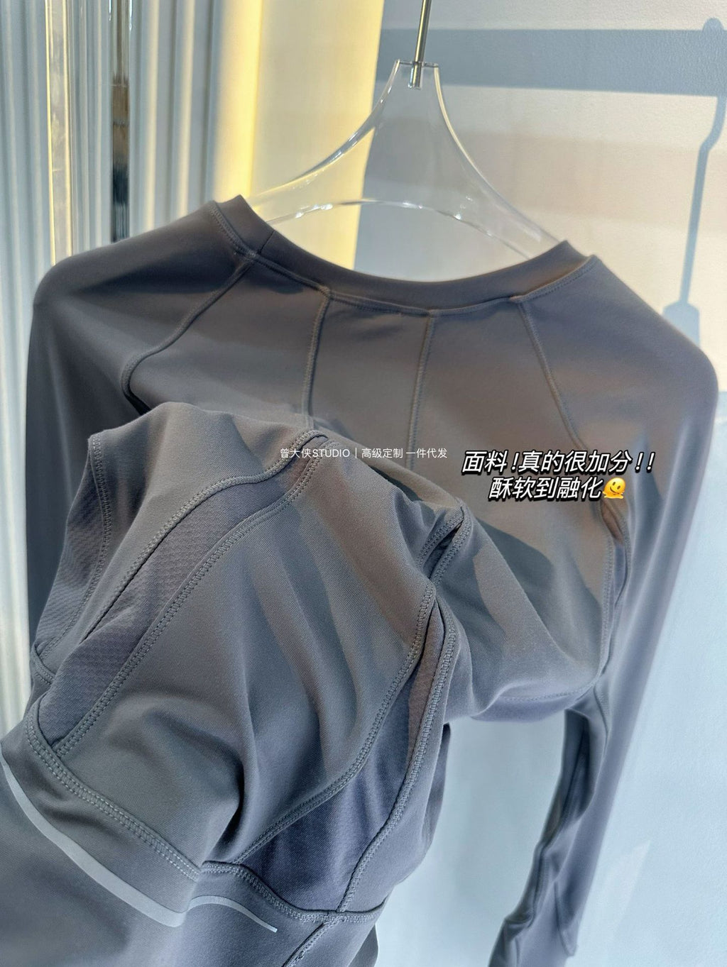 *lulu Same Style Rulu Reflective strip long sleeve T Shirt Quick-Dry Breathable Fitness Round Neck Slim Fit Yoga Top Slimming Shirt