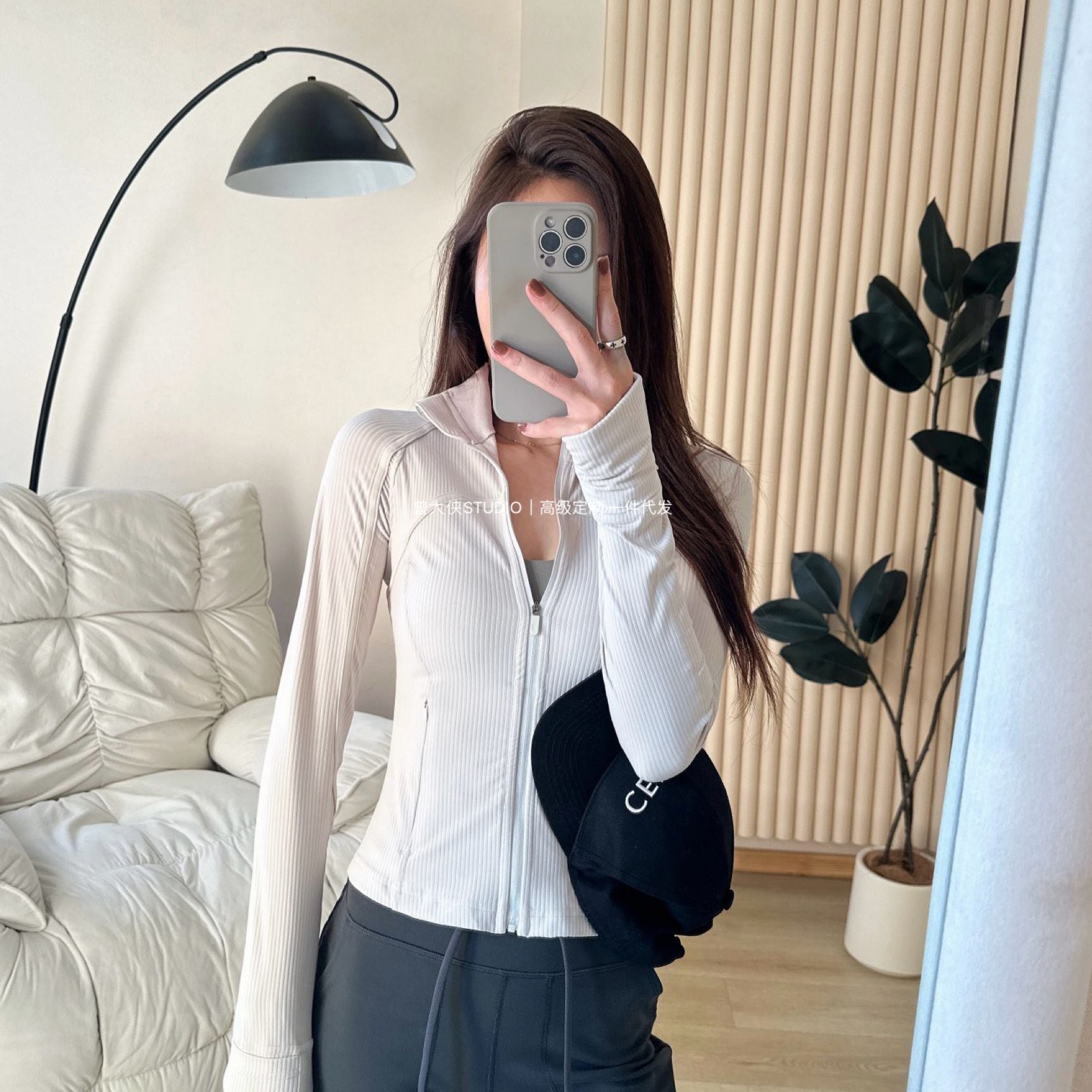 *Define Short Threaded Jacket lulu Yoga clothing for women, slim-fit outdoor fitness sun-protective sports slimming jacket