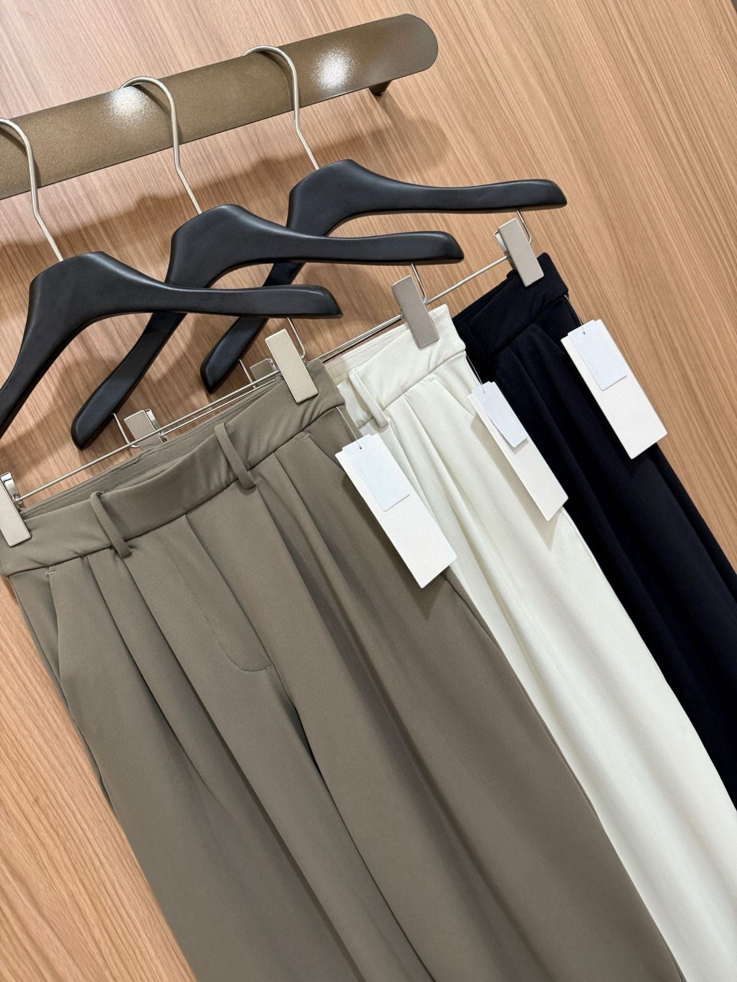 Daydrift Stretch Casual Trousers Draped Four-Way Stretch Elastic High Waist Lazy Loose Wide-Leg Pants for Women