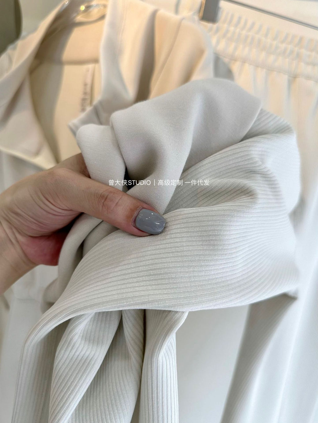 *LULU Same Style Softstreme Threaded High-Waisted Draped Casual Yoga Straight Narrow Wide-Leg Pants for Women