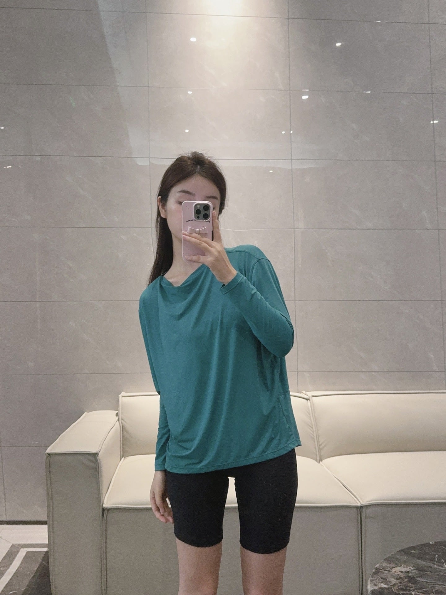 Action Yoga Wear Sun Protection Cool Sports Top Long Sleeve Versatile Base Layer Casual active wear woman