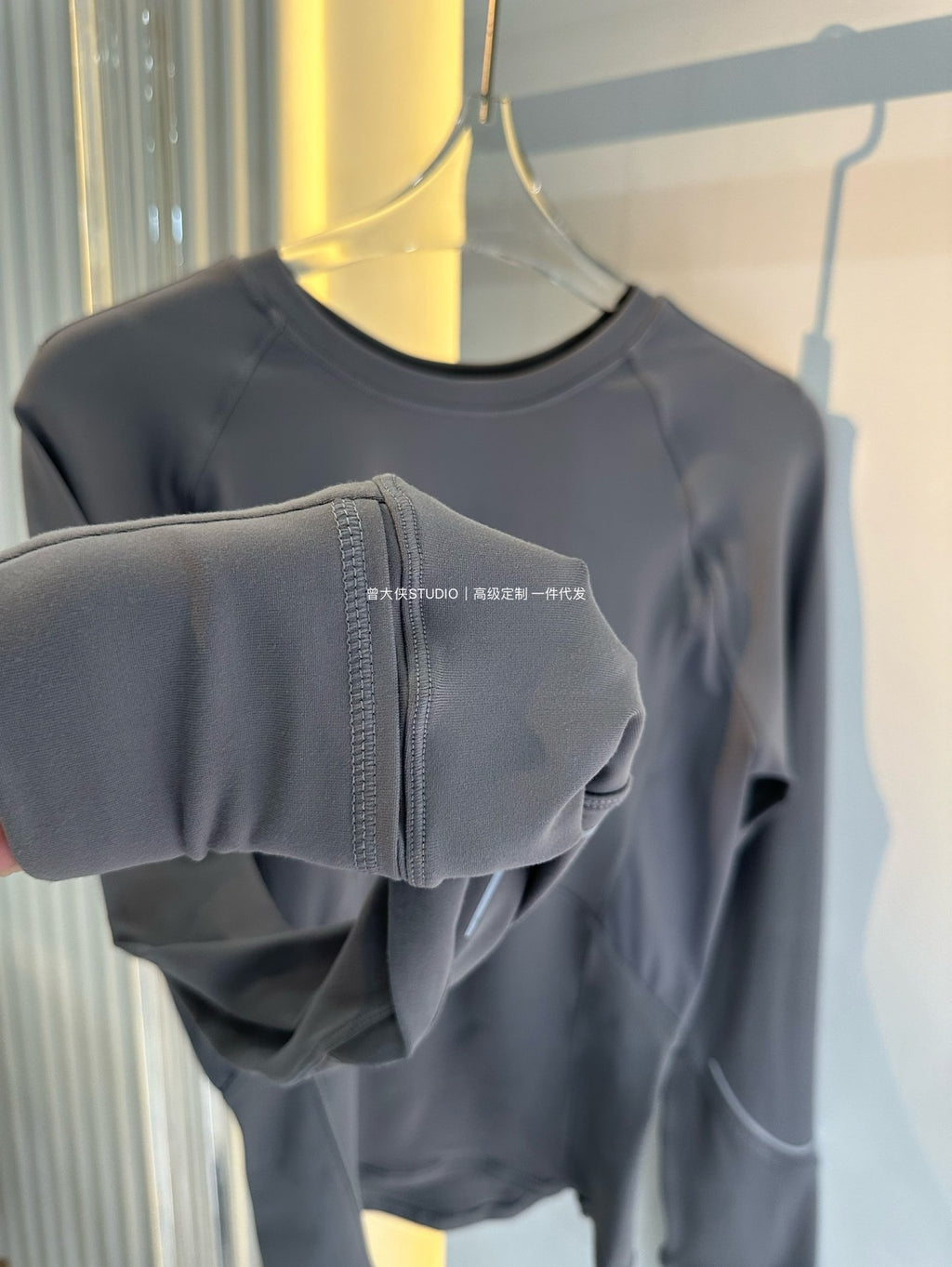 *lulu Same Style Rulu Reflective strip long sleeve T Shirt Quick-Dry Breathable Fitness Round Neck Slim Fit Yoga Top Slimming Shirt