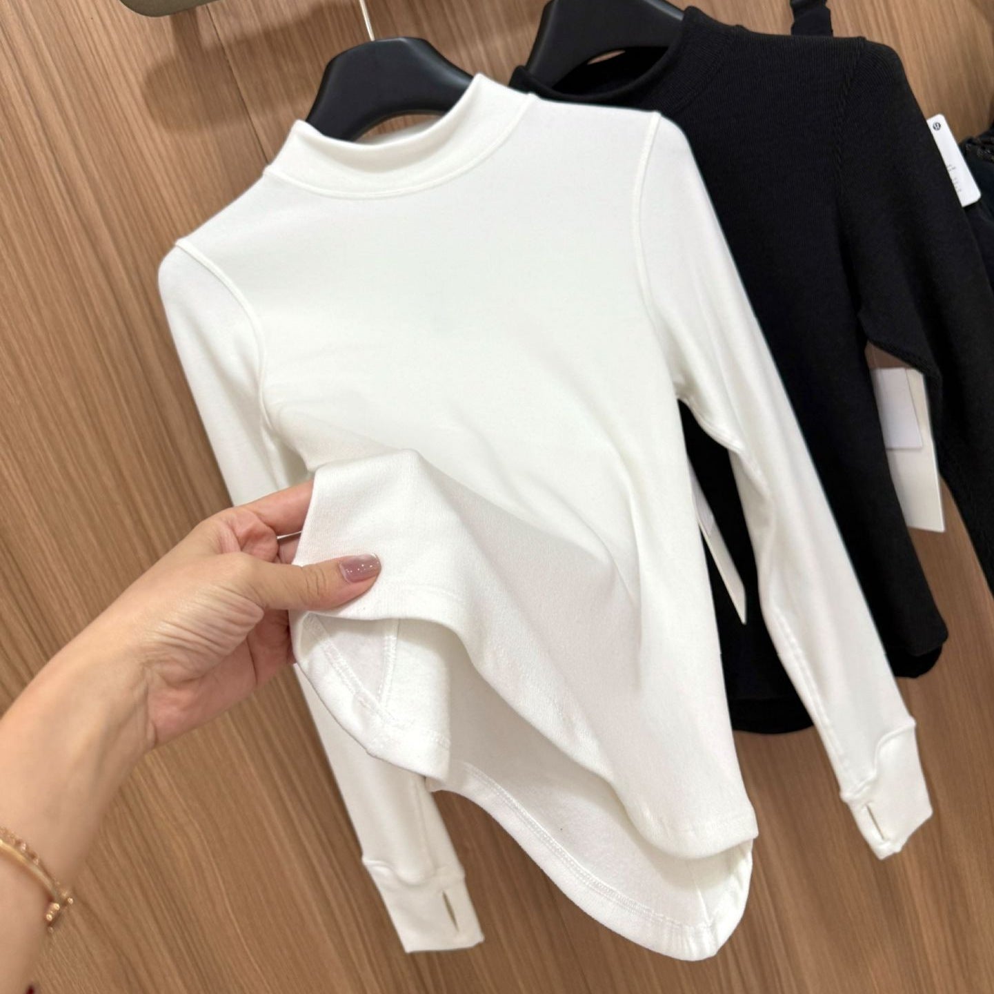 Rulu-running Dralon Half Turtleneck Base Shirt Autumn Winter Ultra Soft Warm Versatile Slim Fit Solid Color Brushed T Shirt 1265