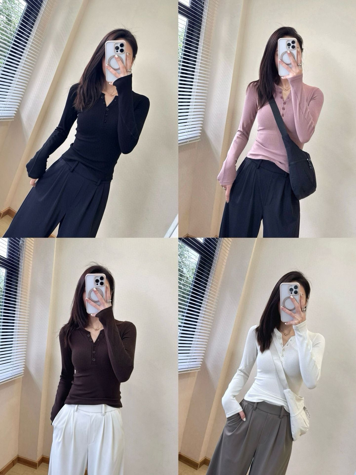 *lulu Same Style Hold Tight Modal Henley Shirt Slim Fit Yoga Fitness Sports Base Layer T Women's T-shirt