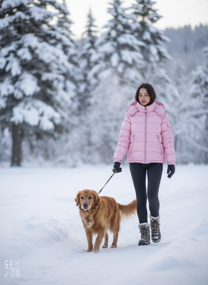 Goose DownJacket hooded  Women Endurable Easy Clean Warm Lightweight 850FP model 1903