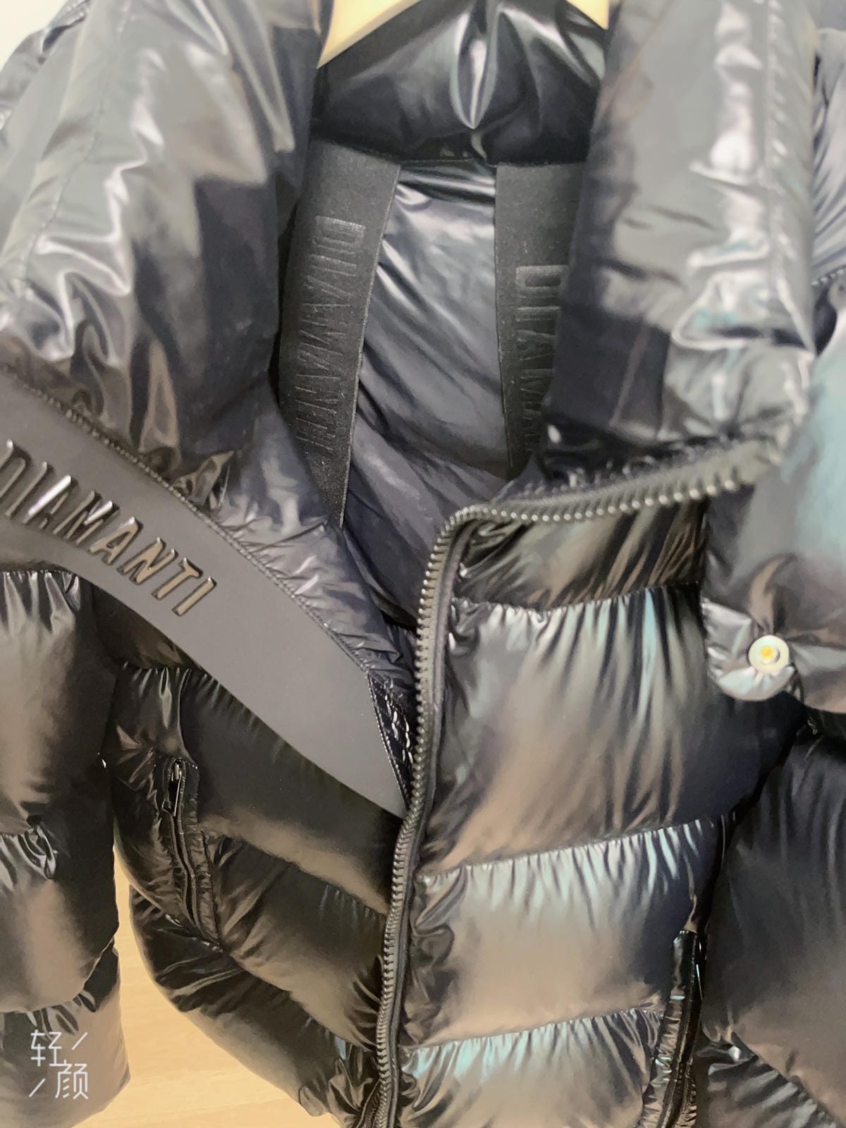 White Duck Down Hooded Jacket Puffy Fluffy Woman Cloud-like Soft Warm Unisex Man Pocket Hood Black 850FP Model2306