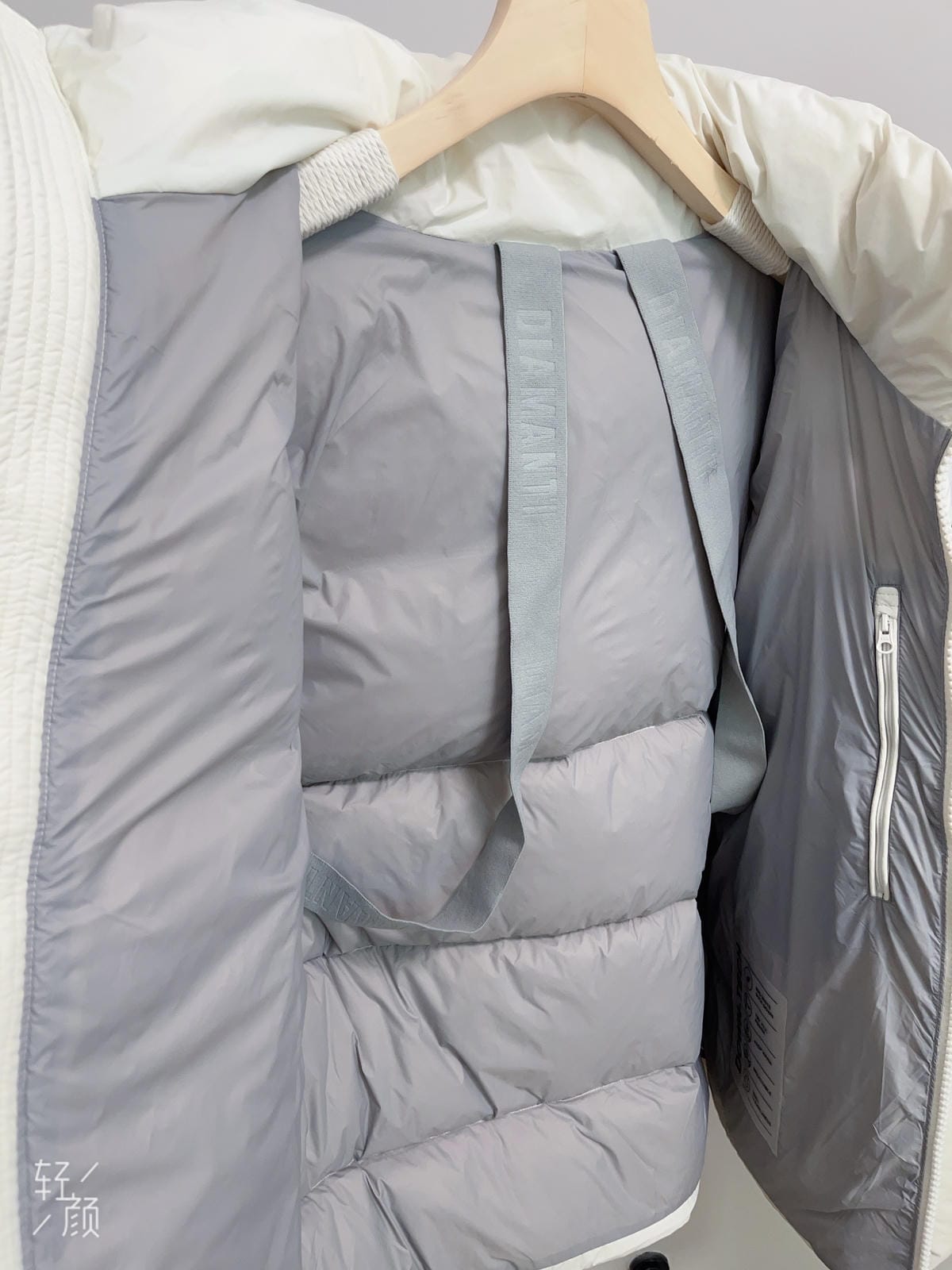 White Duck Down Hooded Jacket Puffy Fluffy Woman Cloud-like Soft Warm Unisex Man Pocket Hood Black 850FP Model2306