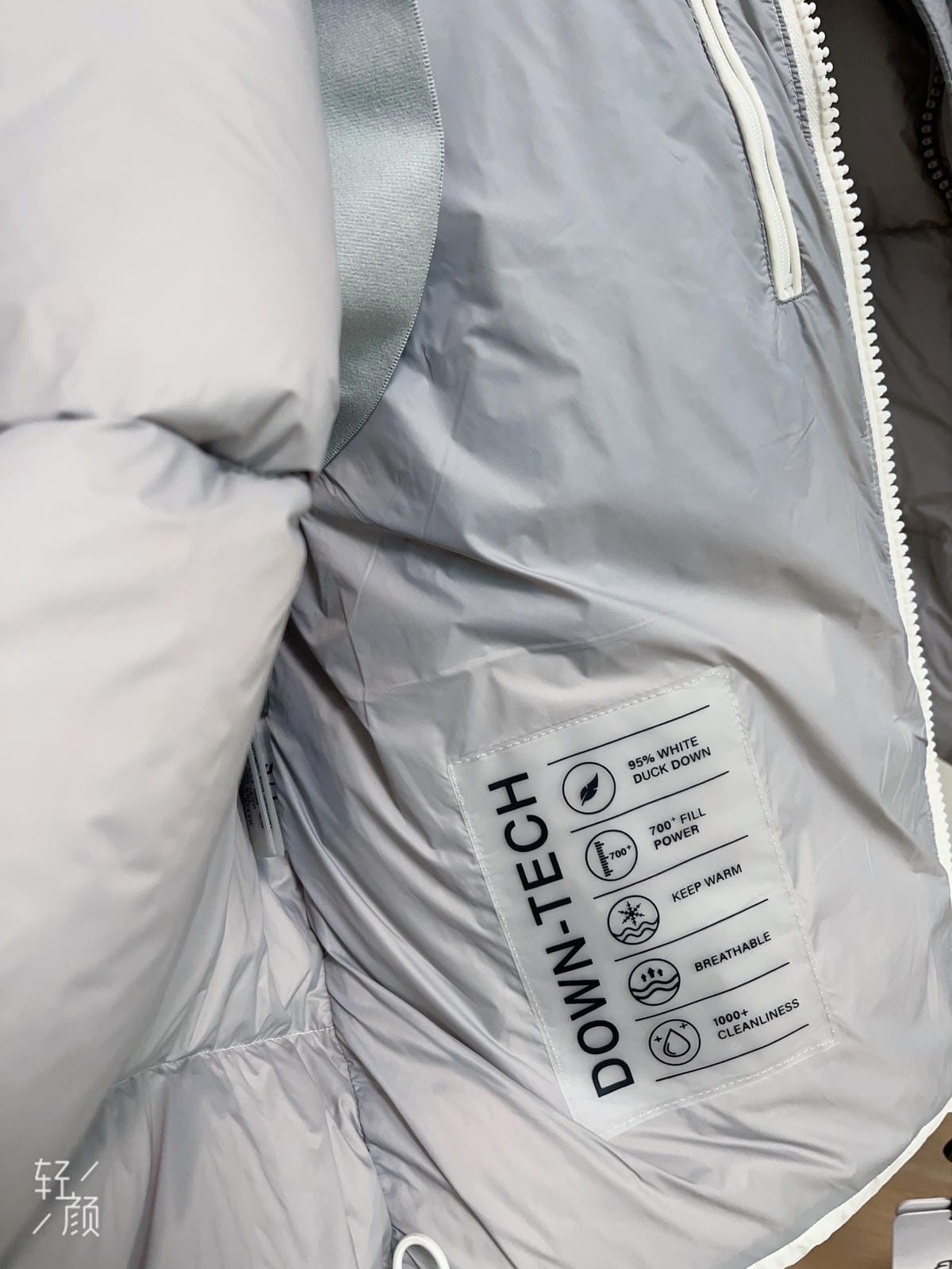 White Duck Down Hooded Jacket Puffy Fluffy Woman Cloud-like Soft Warm Unisex Man Pocket Hood Black 850FP Model2306