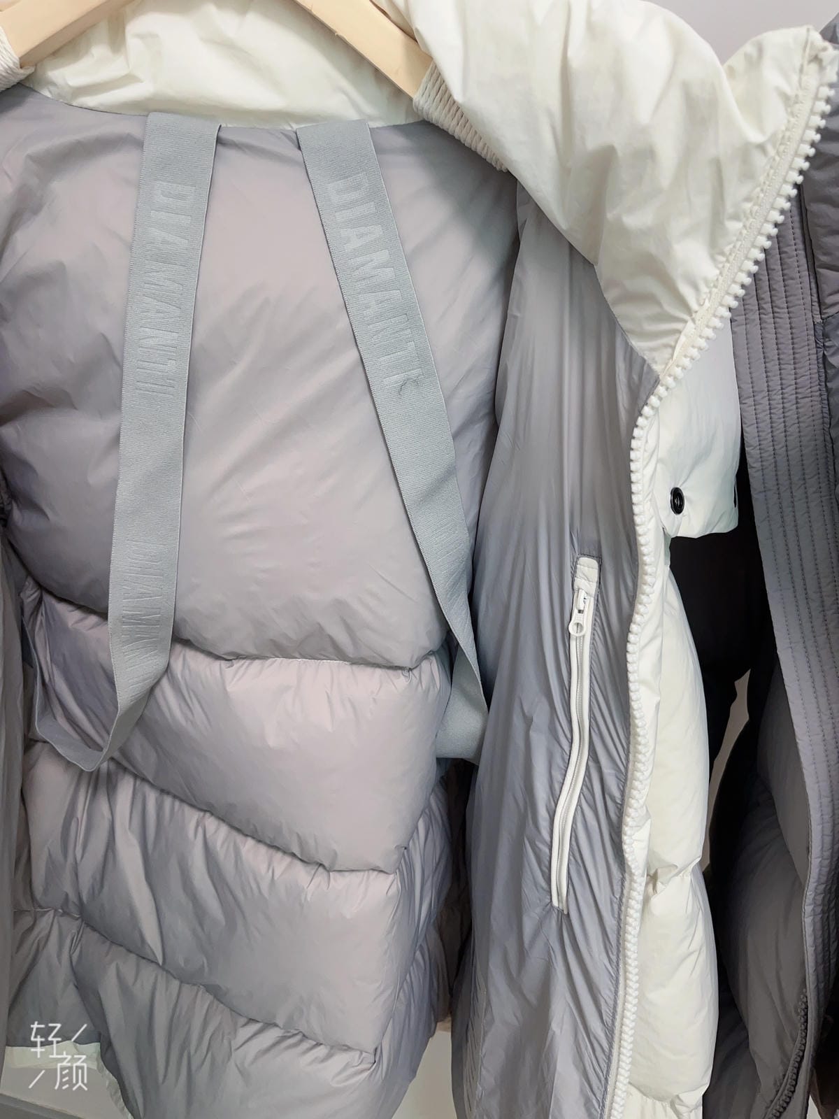 White Duck Down Hooded Jacket Puffy Fluffy Woman Cloud-like Soft Warm Unisex Man Pocket Hood Black 850FP Model2306