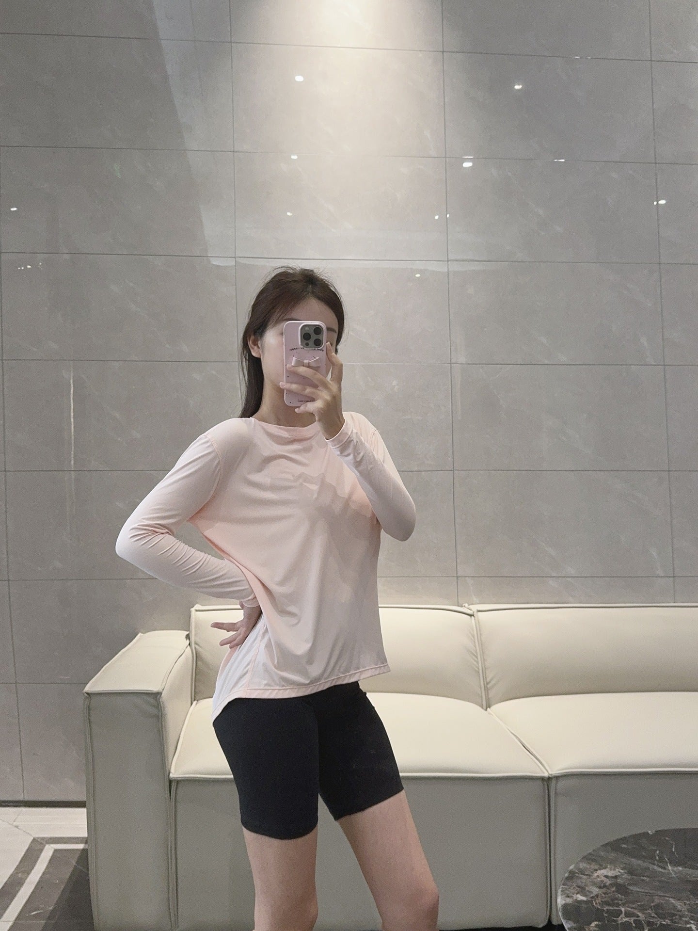 Action Yoga Wear Sun Protection Cool Sports Top Long Sleeve Versatile Base Layer Casual active wear woman