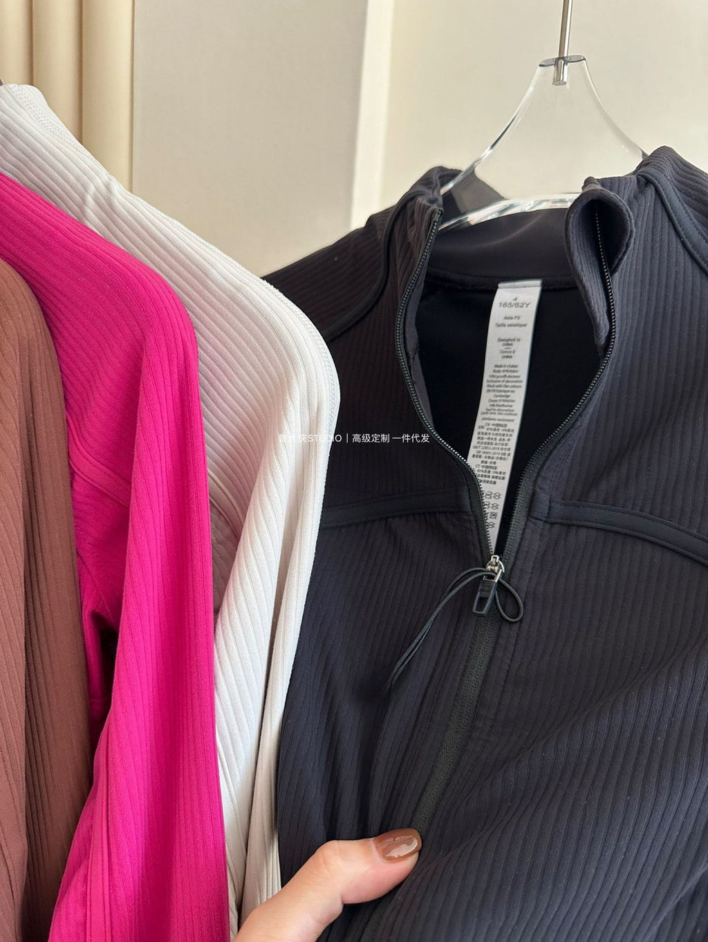 *Define Short Threaded Jacket lulu Yoga clothing for women, slim-fit outdoor fitness sun-protective sports slimming jacket