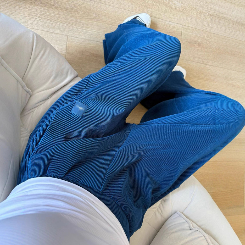 *Alo Higt Waist High Waist Organ Pleated Wide Leg Pants Soft Loose Slimming Pants Casual Lazy Floor Length