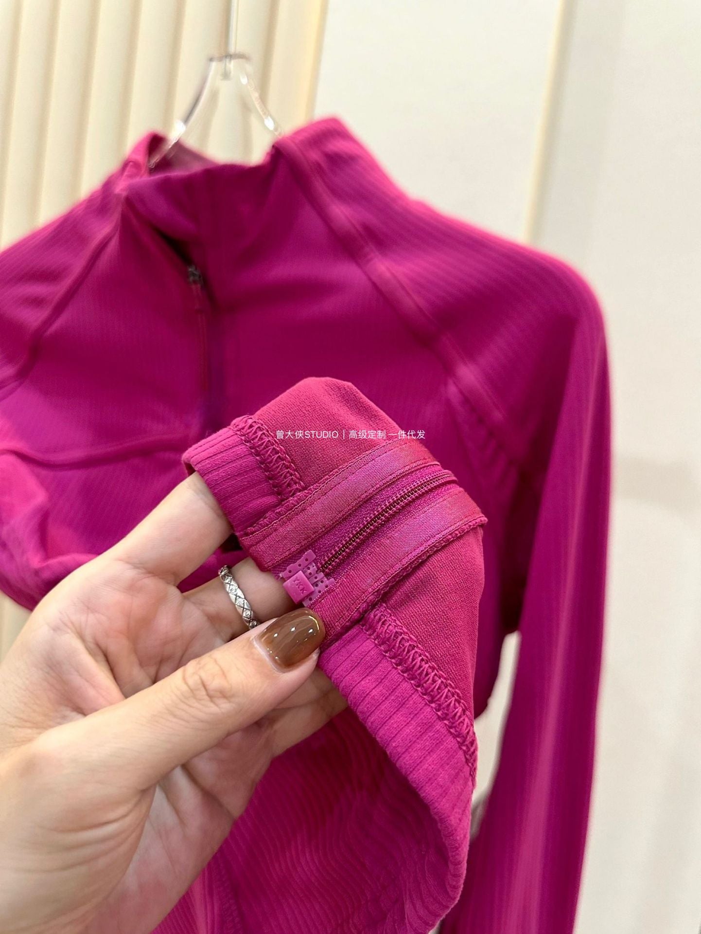 *Define Short Threaded Jacket lulu Yoga clothing for women, slim-fit outdoor fitness sun-protective sports slimming jacket