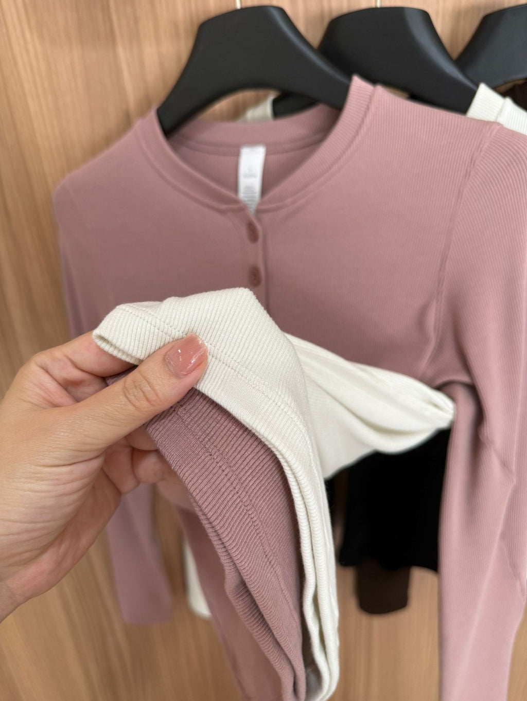 *lulu Same Style Hold Tight Modal Henley Shirt Slim Fit Yoga Fitness Sports Base Layer T Women's T-shirt